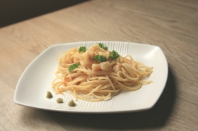 モッツァレラチーズみそ漬とみそ漬のパスタ