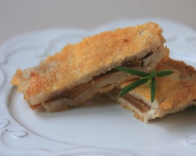 豚肉と大根みそ漬のはさみ揚げ