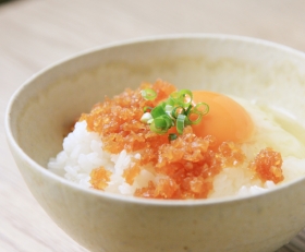 ふりかけ大根で卵かけごはん