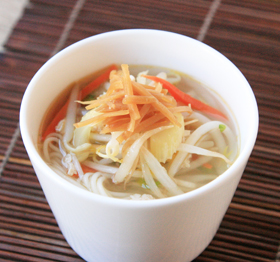 生姜みそ漬のフォー風にゅうめん